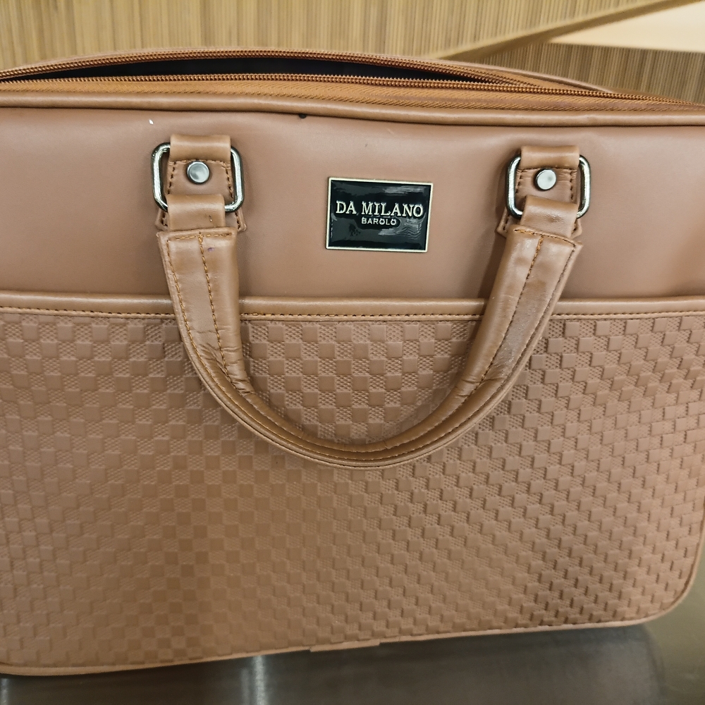 Milano Brown Men's Briefcase